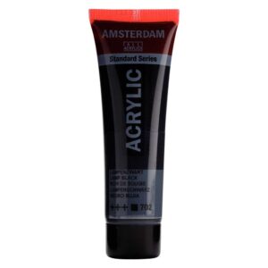 Boja akrilna Amsterdam, 20 ml,  Lamp Black 702