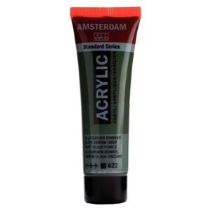Boja akrilna Amsterdam, 20 ml,  Olive Green Deep 622