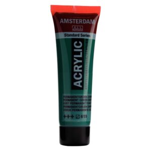 Boja akrilna Amsterdam, 20 ml,  Permanent Green Deep 619