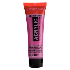 Boja akrilna Amsterdam, 20 ml,  Permanent Red Violet Light 577