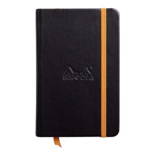 Notes A6, Rhodia Rhodiarama webnotebook, diktando, crni