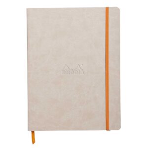 Notes B5, Rhodia Rhodiarama soft, s gumicom, diktando, bež
