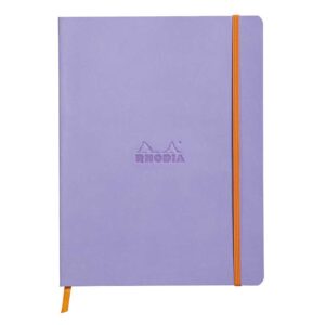 Notes B5, Rhodia Rhodiarama soft, s gumicom, diktando, iris