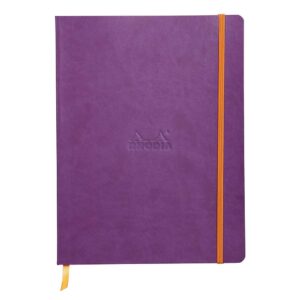 Notes B5, Rhodia Rhodiarama soft, s gumicom, diktando, violet