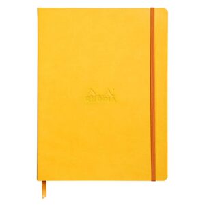 Notes B5, Rhodia Rhodiarama soft, s gumicom, diktando, žuti