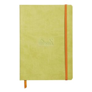 Notes A5,  Rhodiarama soft, s gumicom, diktando, anis