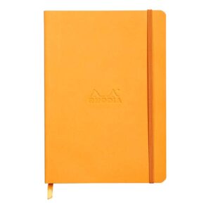 Notes A5,  Rhodiarama soft, s gumicom, diktando, narančasti