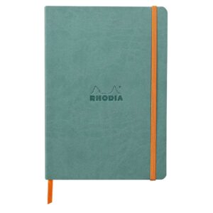 Notes A5,  Rhodiarama soft, s gumicom, diktando, plavi