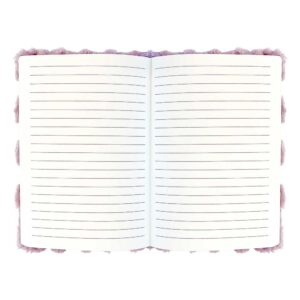 Notes A5 violet flowers pliš 28579
