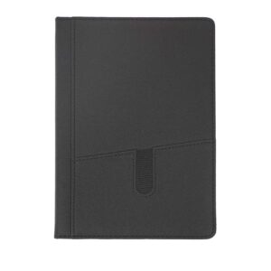 Notes A5 suede s džepom crni 28434