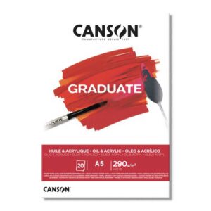 Blok slikarski A5, 290gr/20listova, Canson Graduate