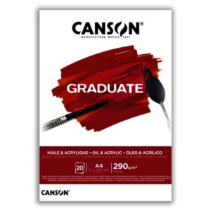 Blok slikarski A4, 290gr/20listova, Canson Graduate