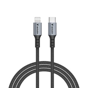 Kabel Verbatim Sync & Charge kabel USB-C na Lightning, M/M, 60W PD3.0, crni,1.2m