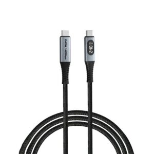 Kabel Verbatim Sync & Charge kabel USB-C na USB-C sa zalonom, USB4, M/M, 240W PD3.1, 40 Gbps, crni, 1.2m