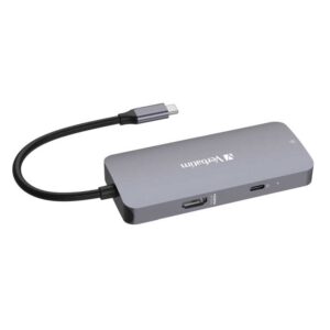 Punjač Verbatim CMH-05 Pro Multiport 5-portni USB-C HUB: 1xHDMI, 1xRJ45, 2xUSB-A, 1xUSB-C PD