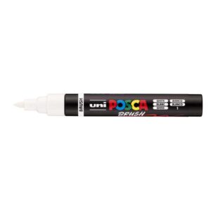 Marker Uni pc-5br brush Posca, bijeli