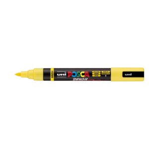 Marker Uni pc-5br brush Posca, žuti