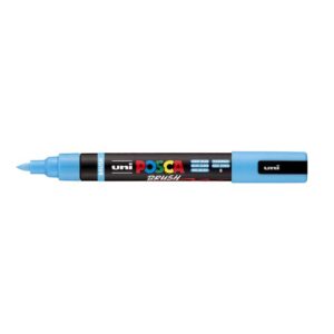 Marker Uni pc-5br brush Posca, svijetlo plavi
