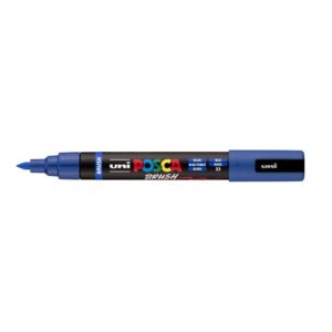 Marker Uni pc-5br brush Posca, plavi