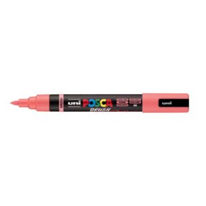 Marker Uni pc-5br brush Posca, koraljno rozi