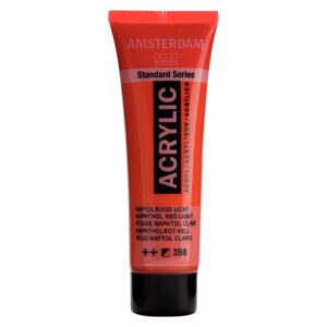 Boja akrilna Amsterdam, 20 ml,  Naphthol Red Light 398