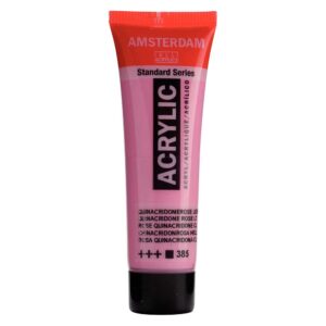 Boja akrilna Amsterdam, 20 ml,  Quinacridone Rose Light 385