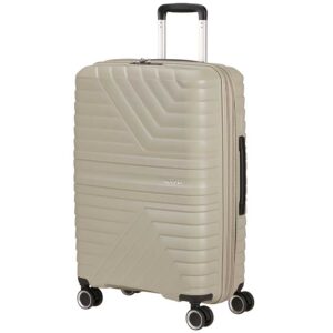 Kofer American Tourister FlyTwist spinner s proširenjem M, boja pijeska