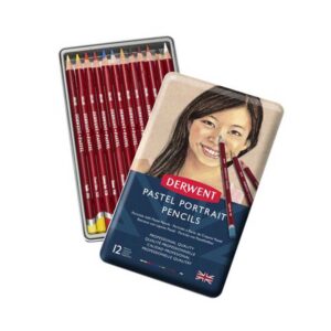 Bojice drvene umjetničke Skintones Pastel, 12 komada u metalnoj kutiji 2300563