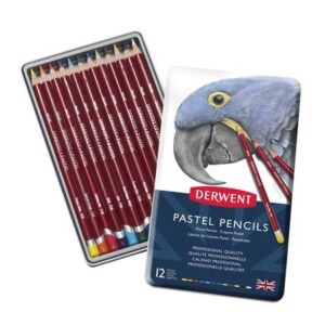 Bojice drvene umjetničke Pastel Derwent, 12 komada u metlanoj kutiji 32991