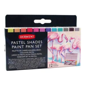 Bojice vodene Derwent, Pastel,  set, 12  boja + kist 2305865