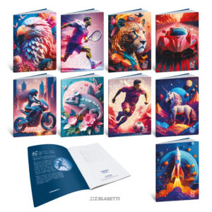 Bilježnica Imperdibili AI Color Dreams, A4 48 listova karo, papir 100 g/m2, korice 240 g/m2