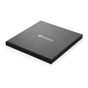 Snimač vanjski Verbatim CD/DVD Slimline , M-Disc kompatibilan, USB3.2/USB-C, crni