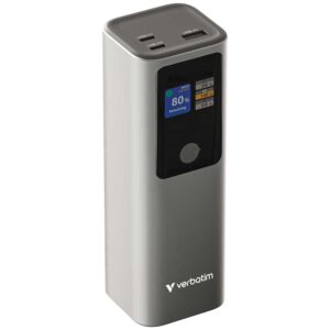 Baterija prijenosna Verbatim Powerbank 27000mAH Charge 'n' Go 183W max, Dual USB-C? port, 1xUSB-A, Smart digital TFT display
