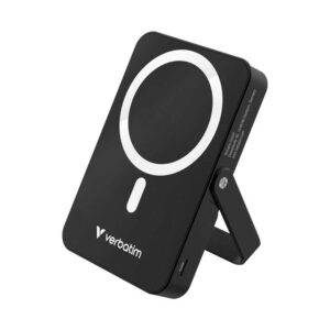 Baterija prijenosna Verbatim Powerbank 10000mAH Charge ?n? Go sa stalkom 20W USB-C i 15W magnetsko bežično punjenje, crni