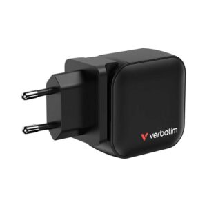 Punjač zidni Verbatim Mini GaN, 70W, 2×USB-C/1×USB-A, PD/QC 3.0