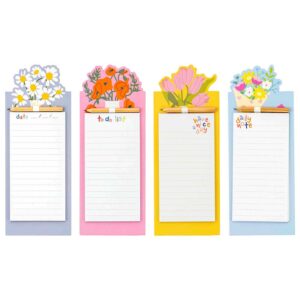 MAGNETNI blok s olovkom Spring flowers, 40 listova, 26,8x10,3 cm, 20133