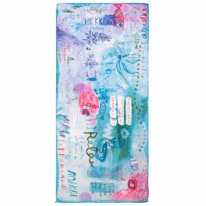 Šal marama Anekke MEDITERRANEAN, azurni-2, SS22, dimenzije 186x90 cm, 34700-102