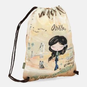 Ruksak Anekke,vrećasti SS24 PEACE & LOVE 33x45x7cm 38484-003