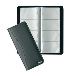 Album za posjetnice, 128 kom, 12x27,4 cm, Herlitz, crni