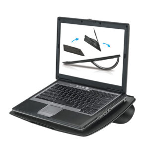 Stalak za notebook Fellowes, Go Riser, crni, 381x276x5mm