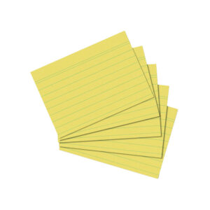 Kartica A7, diktando, set 100/1, 170 gramski papir, žute, Herlitz