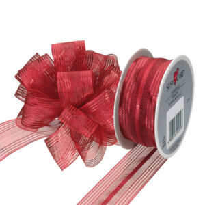 Vrpca kolut 3 m x 25 mm, za mašne, crvena, Herlitz