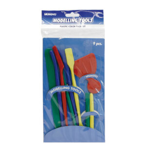 Alat PVC za modeliranje plastelina i gline, set od 9 komada na blisteru, 21cm, MMT-9