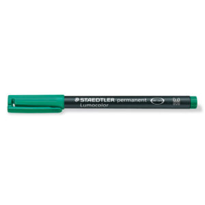 Flomaster Staedtler, permanent marker, Lumocolor 317, 1 mm, zeleni