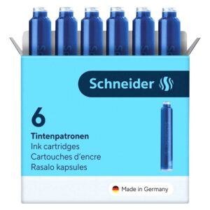 Tinta za nalivpero Schneider, patrone 6/1 S6603, plava