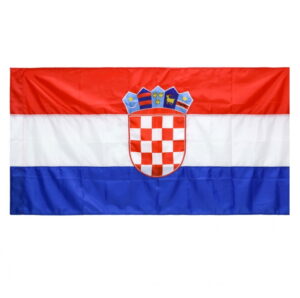 Zastava Republike Hrvatske 300x150 cm, bez resica, svila
