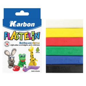 Plastelin KARBON 6 boja