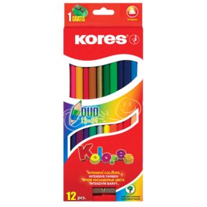 Bojice drvene Kores 2 vrha 12/1+šiljilo KOR93212