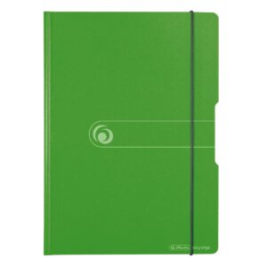 Ploča podložna PVC, sa štipaljkom, preklopom i gumicom, A4, Easy orga to go, Herlitz, zelena