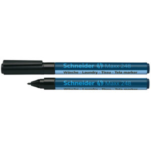 Flomaster Schneider, permanent marker za tekstil, Maxx 248, 1 mm, crni